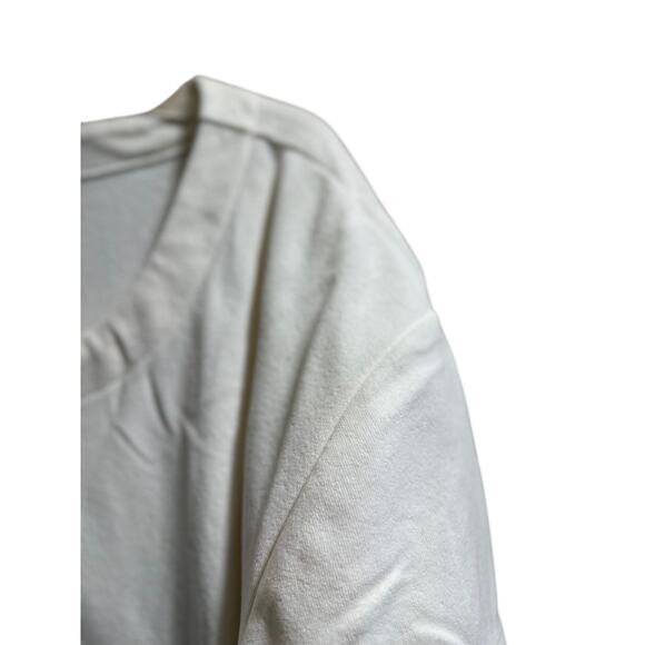 Dudley Stephens White Fleece Short Sleeve Mini Dress - XL - Picture 4 of 8